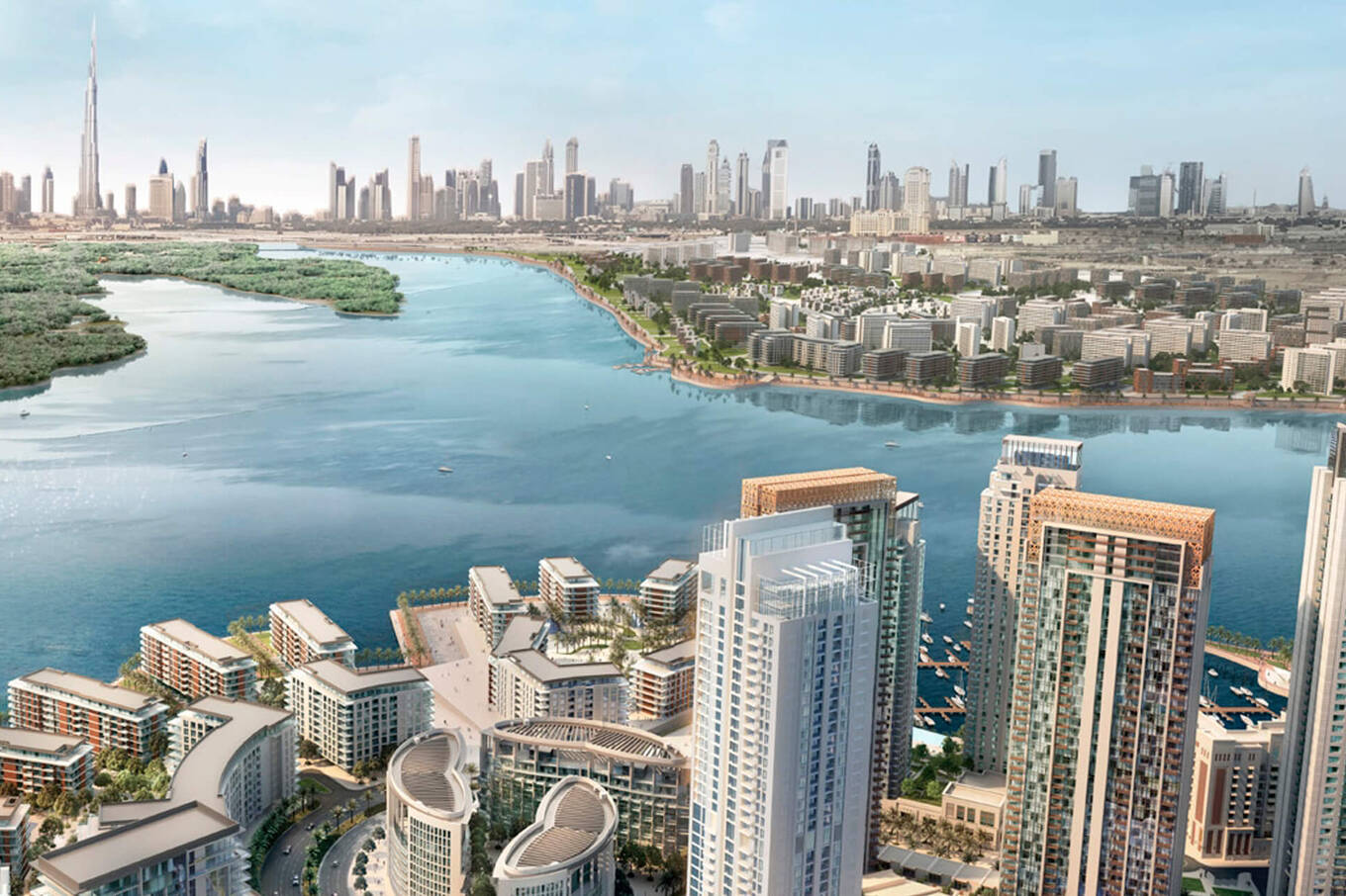 Apartment, Townhouse with 1 bedroom in Dubai Creek Harbour, Dubai
